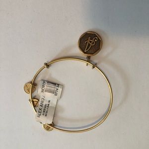 NWT Alex and Ani Gold Letter “A” Bracelet